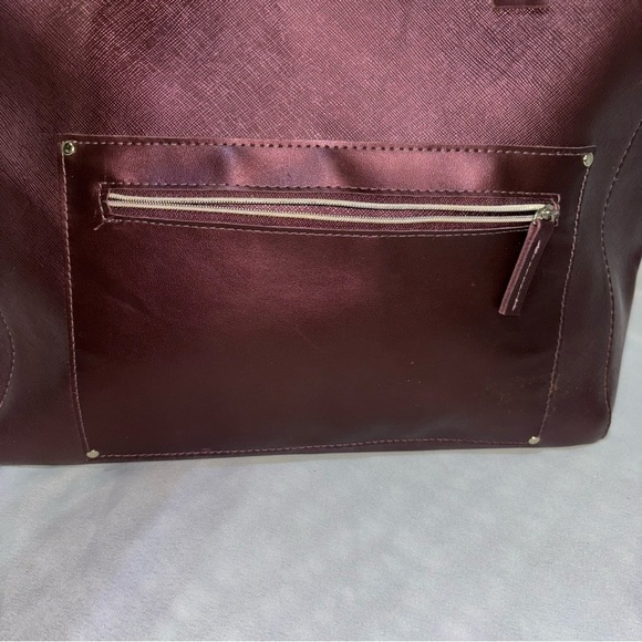 Bath & Body Works Metallic Burgundy Tote Bag - Picture 2 of 10